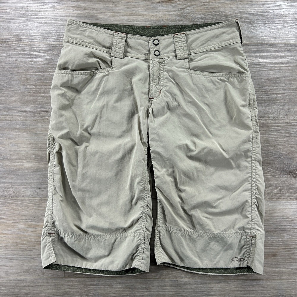 Outdoor Research‎ Womens Size Small Hiking Bermuda Shorts Utility Nylon Tan